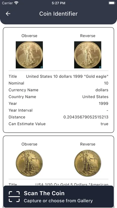 Coin Scan Identifier - Checker سکرین شاٹس