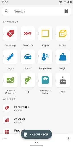 All-In-One Calculator Screenshots