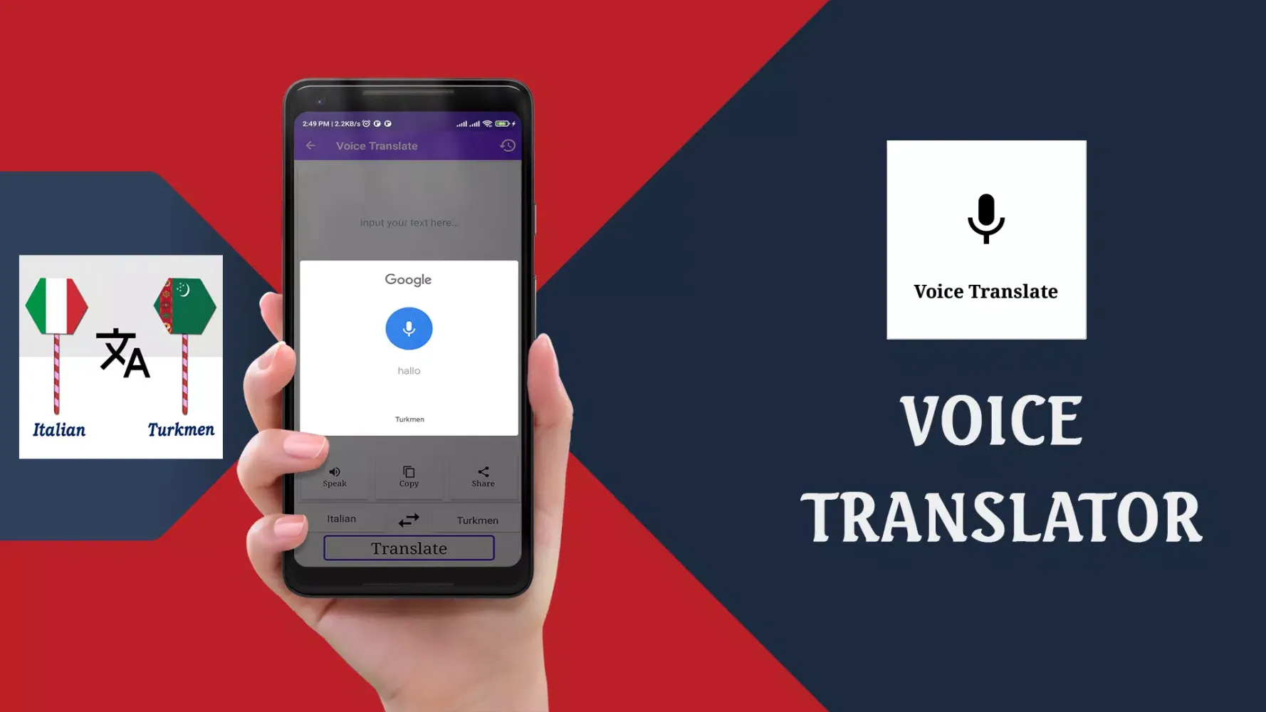 تصاویر Italian To Turkmen Translator