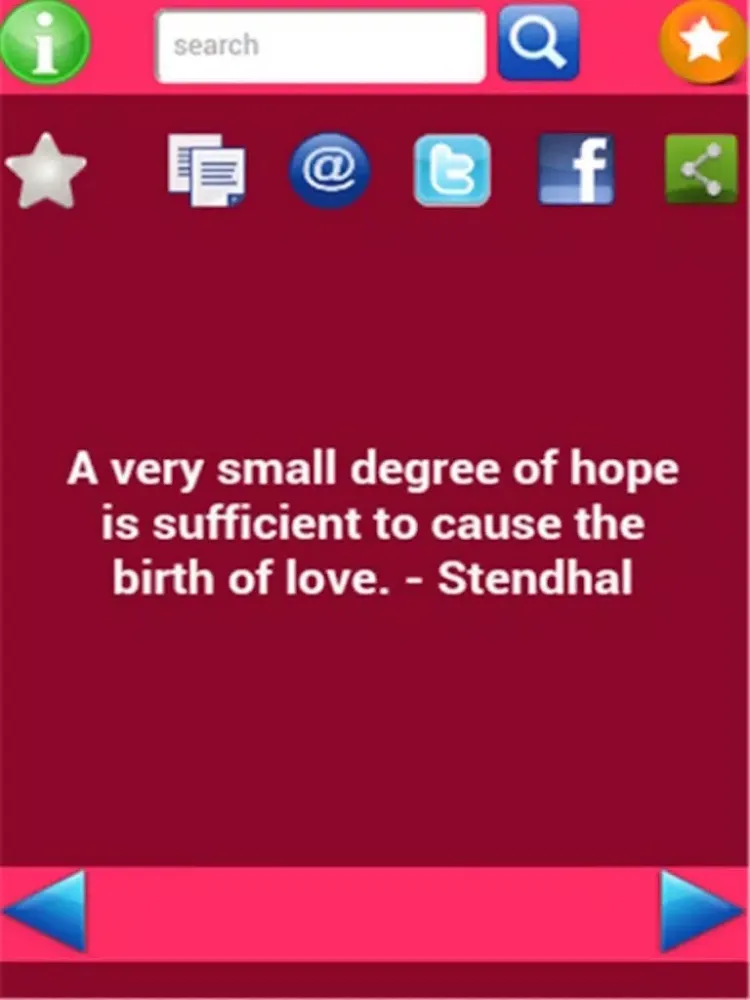 Romance And Love Quotes iPad  Screenshots