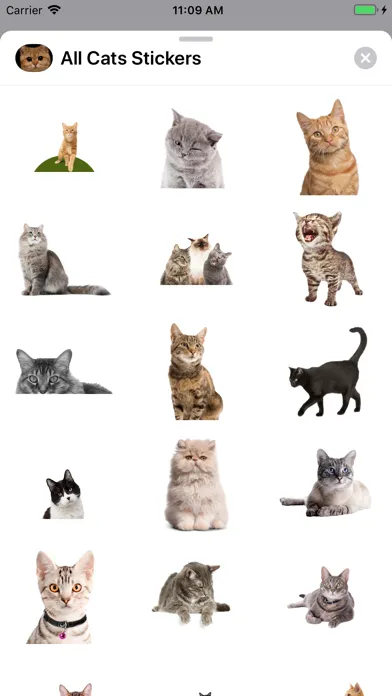 Capturas de tela do All Cats Stickers