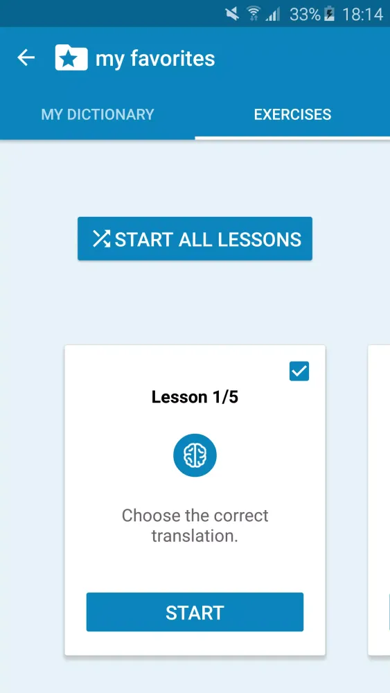 Spanish-Malay Dictionary Screenshots