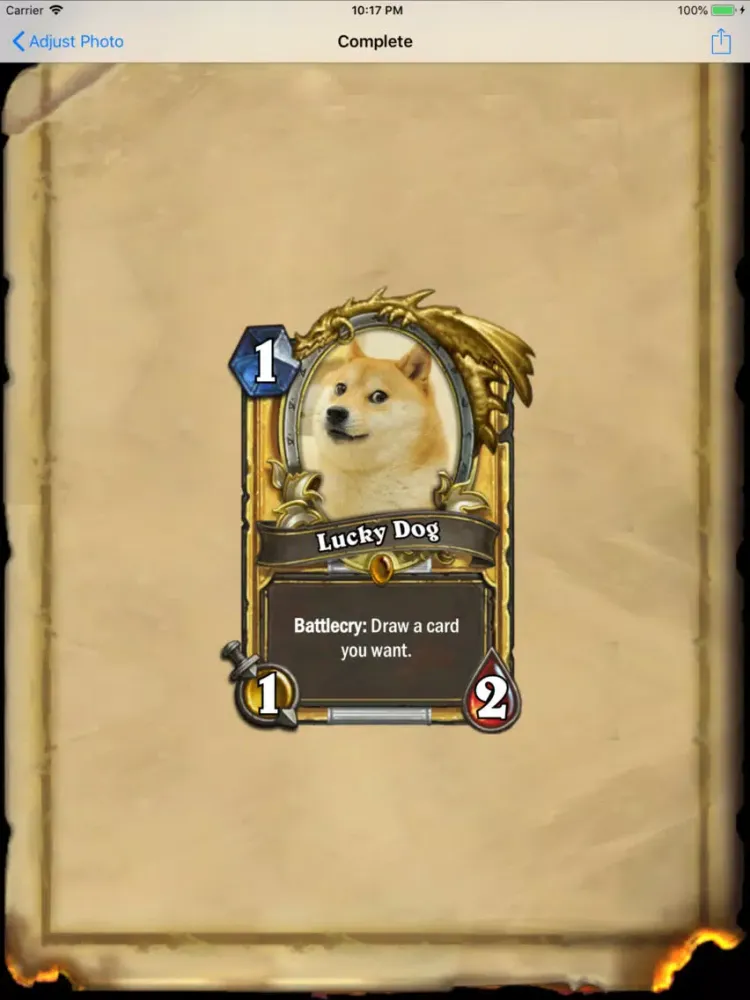 Card Maker for Hearthstone iPad  Ekran Görüntüleri