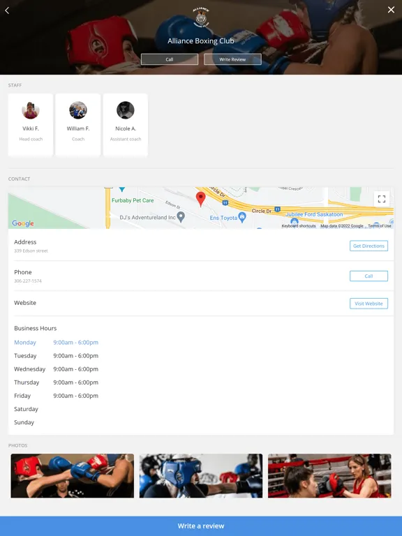 ภาพหน้าจอของ Alliance Boxing Club iPad 
