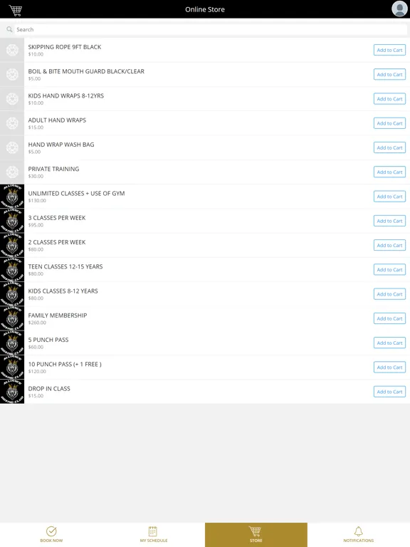 ภาพหน้าจอของ Alliance Boxing Club iPad 