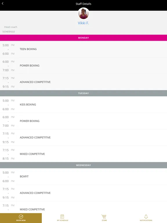 ภาพหน้าจอของ Alliance Boxing Club iPad 