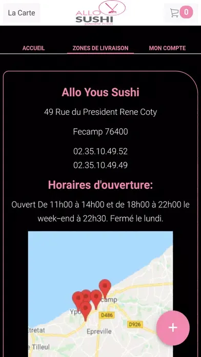 Allo Yous Sushi سکرین شاٹس