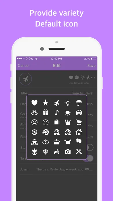 Ảnh chụp màn hình của D-Day+ free (anniversary, widget)