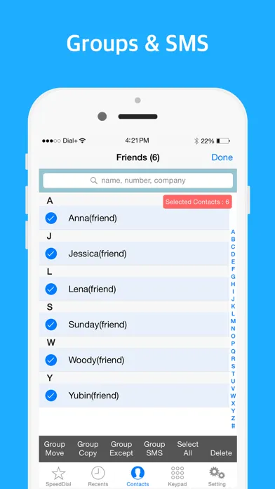 Dial+ (speed dial, Widget dial, one hand mode) Screenshots