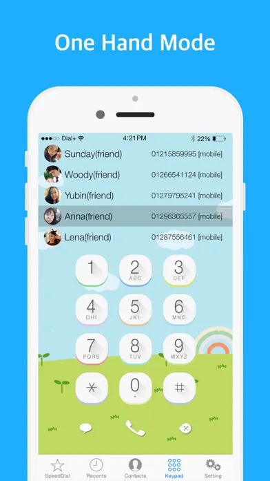 Dial+ (speed dial, Widget dial, one hand mode) Screenshots