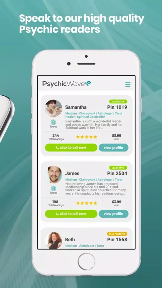 Psychic Wave - Live Readings سکرین شاٹس