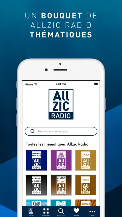 Capturas de tela do Allzic Radio