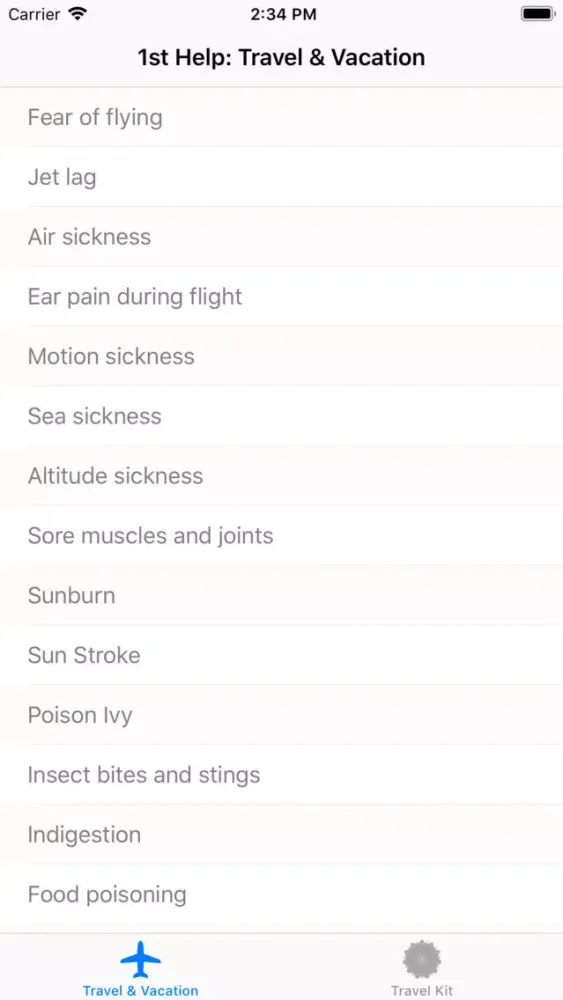 1st Help: Travel & Vacation Screenshots