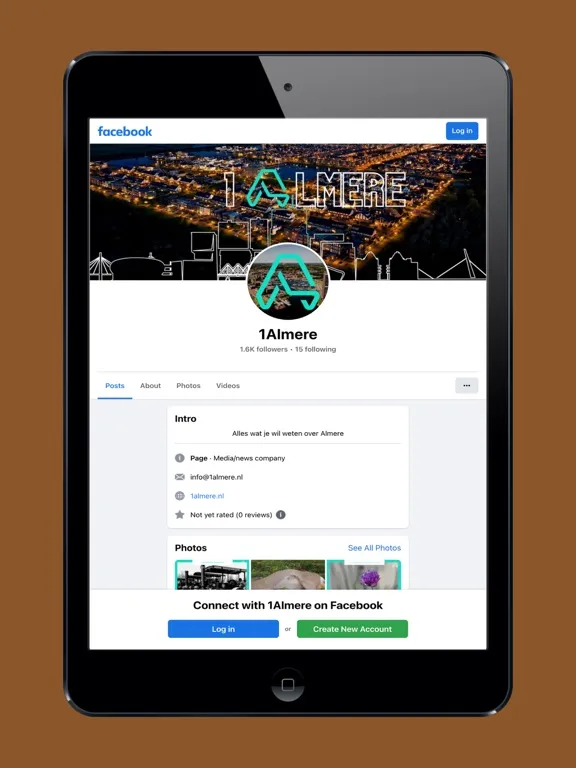 Tangkapan skrin 1Almere - Nieuws uit Almere iPad 