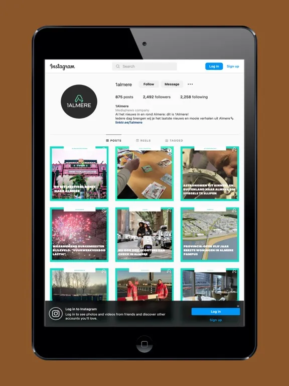 Tangkapan skrin 1Almere - Nieuws uit Almere iPad 