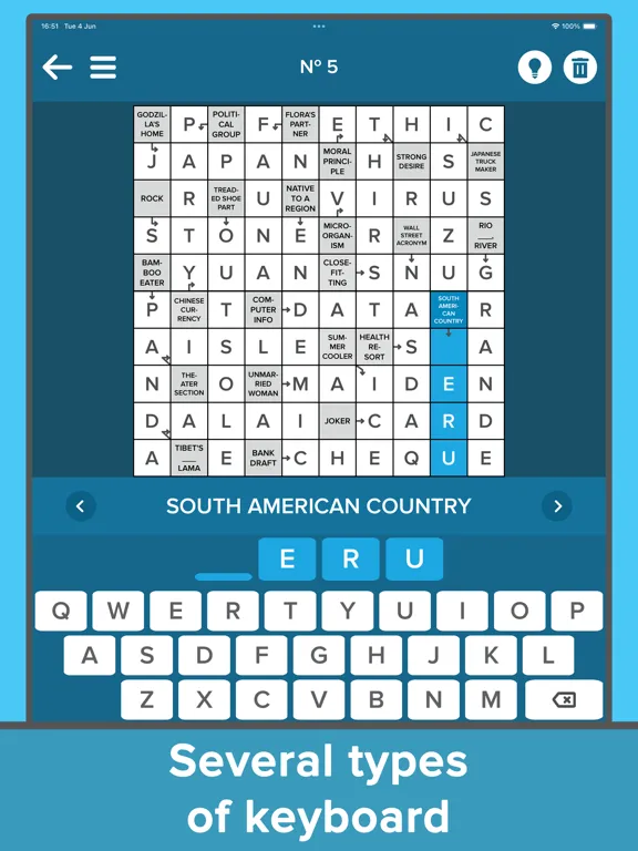 Crossword: Arrowword puzzles iPad 应用截图