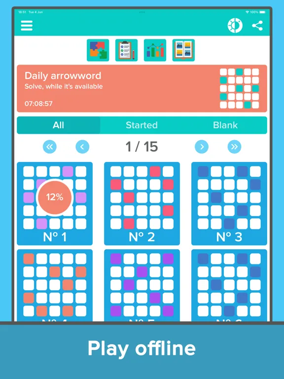 Crossword: Arrowword puzzles iPad 应用截图