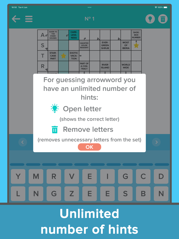 Tangkapan layar Crossword: Arrowword puzzles iPad 