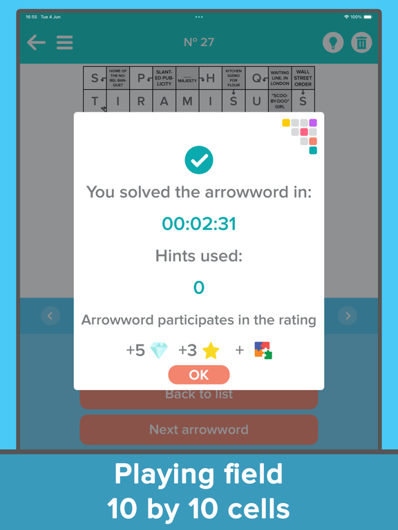 Tangkapan layar Crossword: Arrowword puzzles iPad 