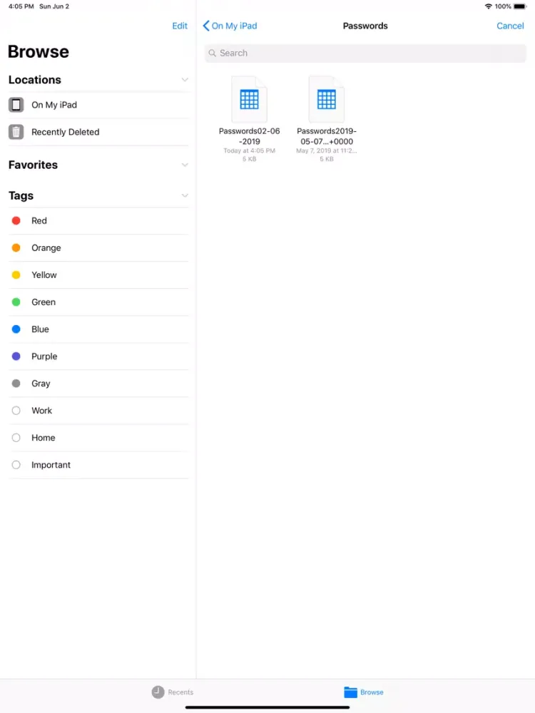 Passwords Easy Lite iPad 應用截圖
