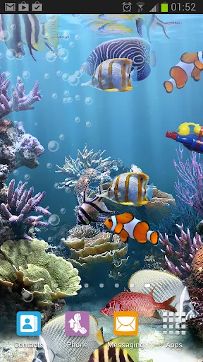 The real aquarium - LWP سکرین شاٹس