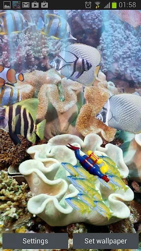 The real aquarium - LWP سکرین شاٹس