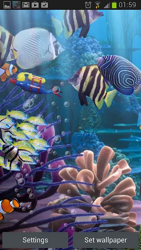 The real aquarium - LWP سکرین شاٹس