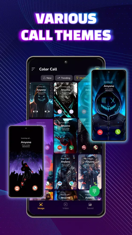 Ảnh chụp màn hình của Color Call Flash - Call Screen
