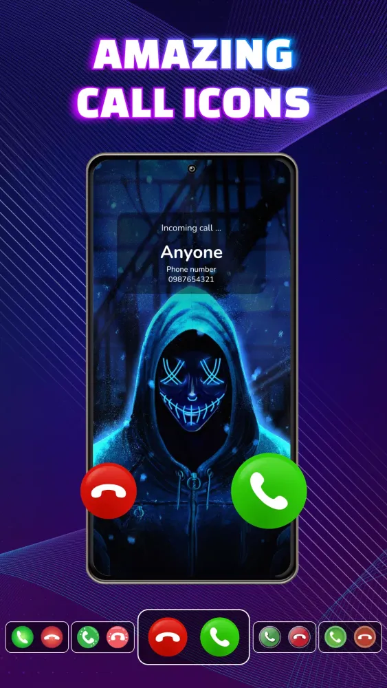 Ảnh chụp màn hình của Color Call Flash - Call Screen