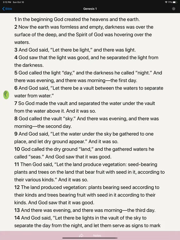 Tangkapan skrin Bible (Message, NIV, NKJV +) iPad 