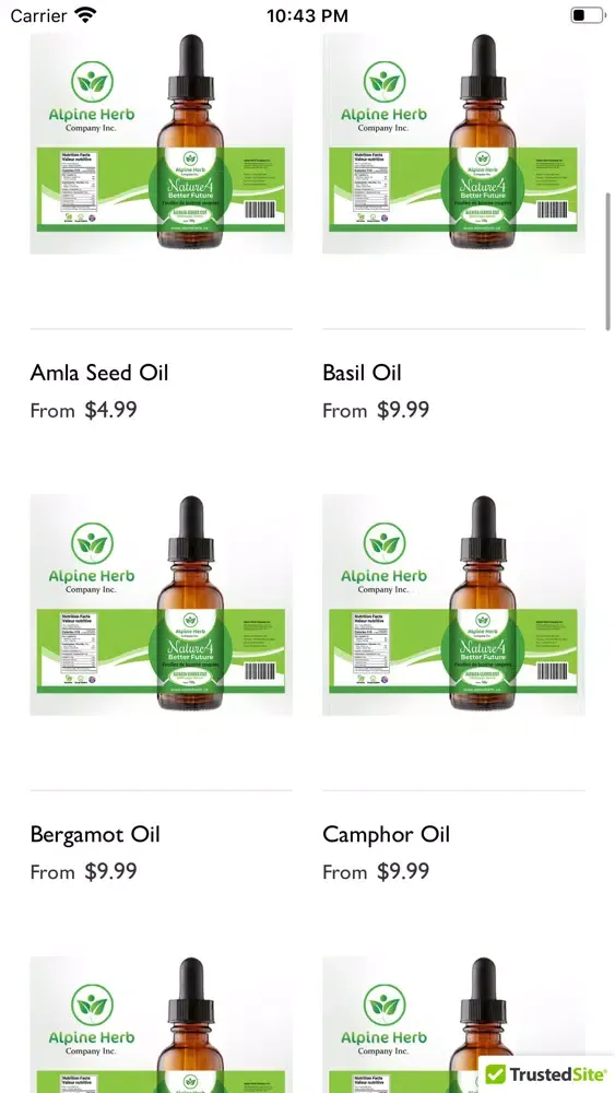 Capturas de pantalla de Alpine Herb Company Inc