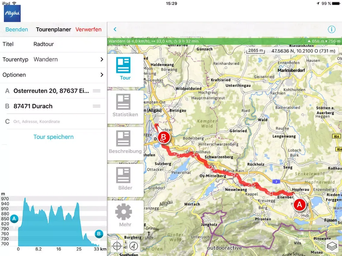 Allgäu iPad 应用截图