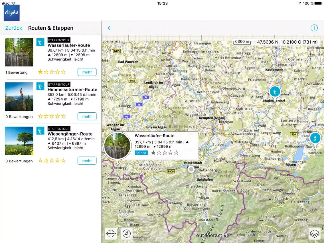 Allgäu iPad 应用截图
