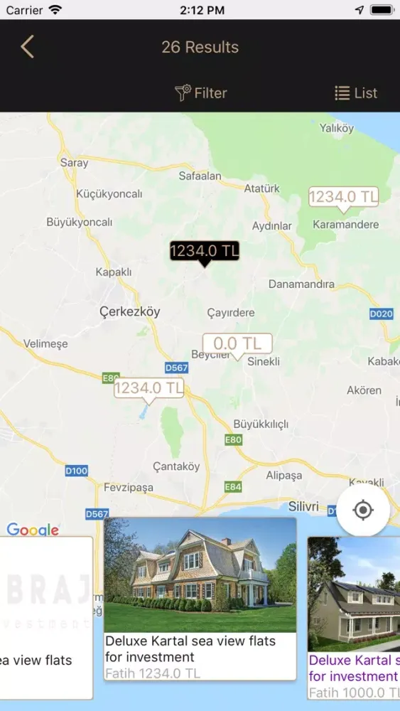 Zrzuty ekranu Abraj Real Estate