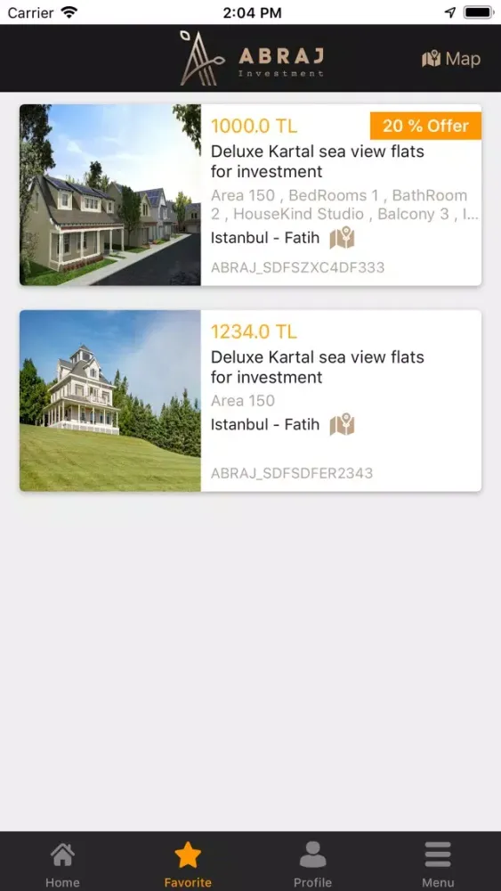 Zrzuty ekranu Abraj Real Estate