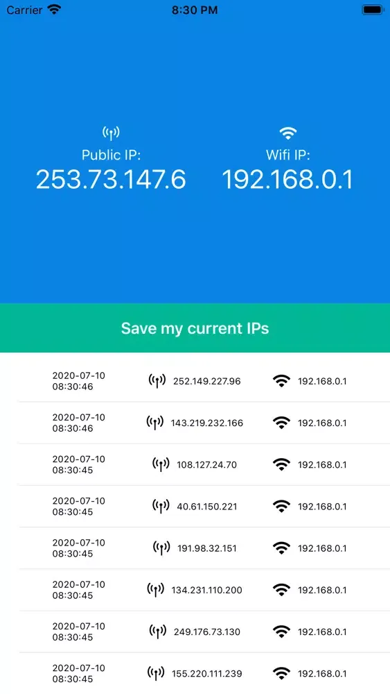 Zrzuty ekranu My IP Pro