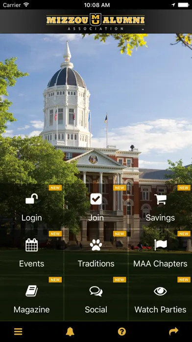 Tangkapan skrin Mizzou Alumni Association