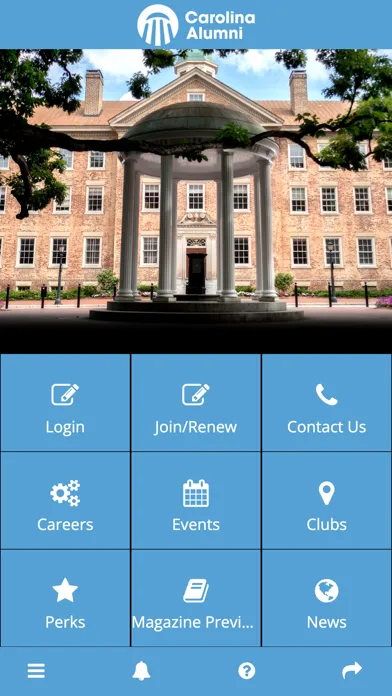 Tangkapan skrin Carolina Alumni