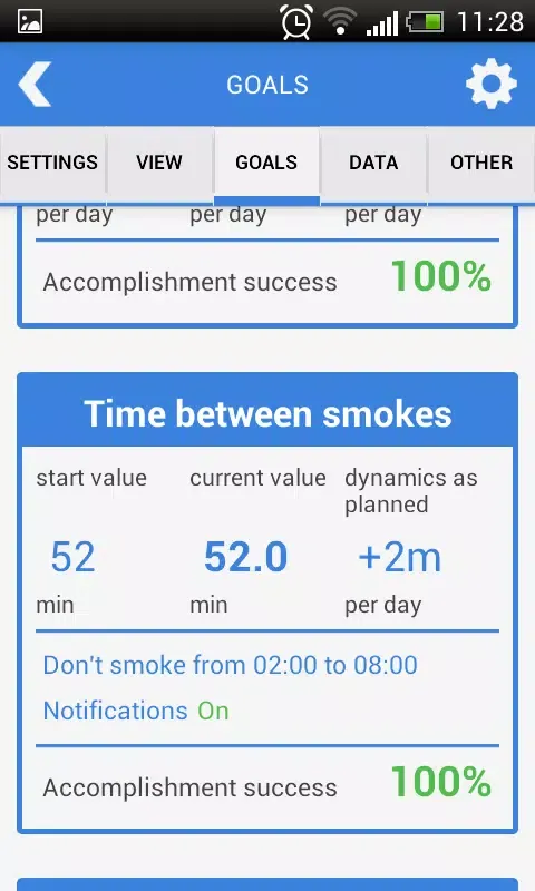 Tangkapan skrin Cigarette Analytics