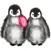 Love Penguin Stickers