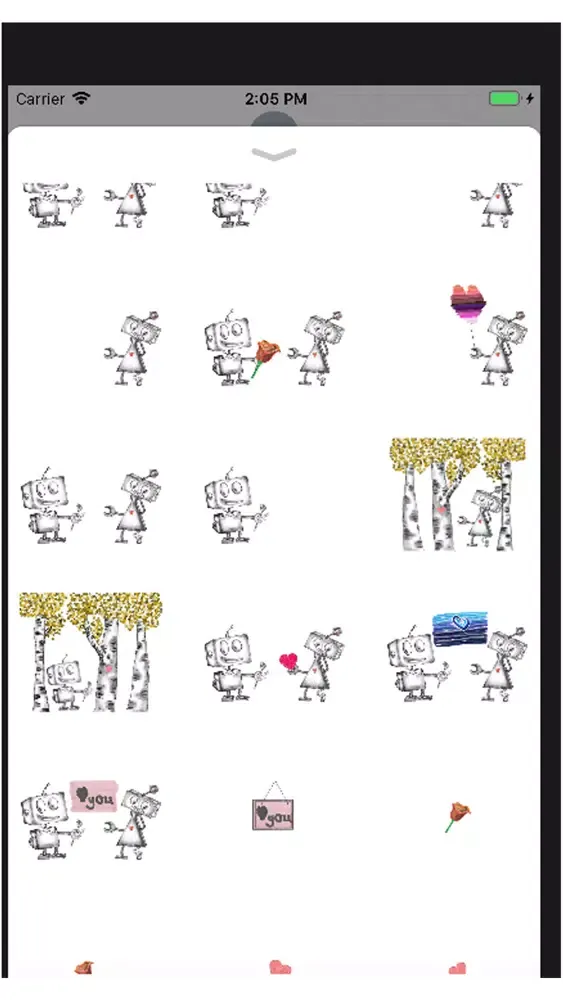 Capturas de pantalla de Lovebot Stickers