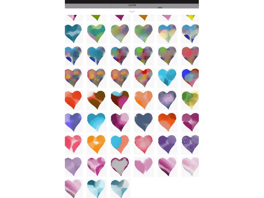 Pencil Drawn Hearts iPad 应用截图