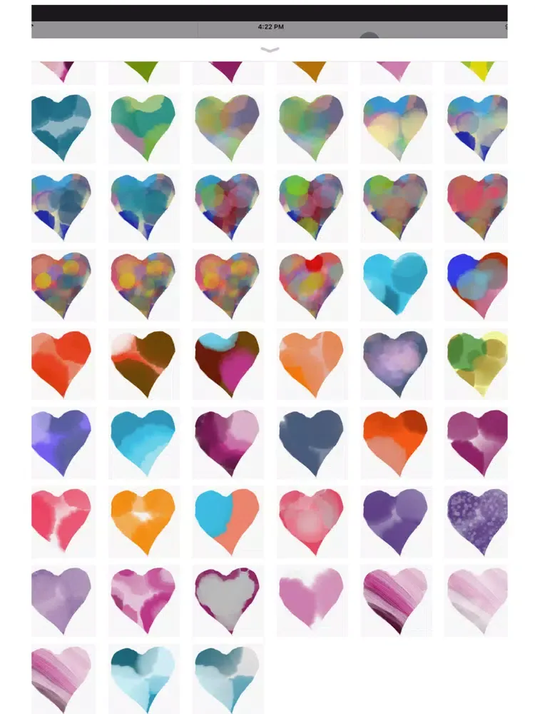 Pencil Drawn Hearts iPad 应用截图