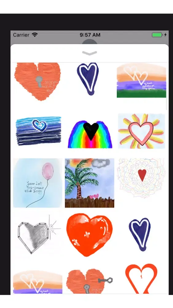Pencil Drawn Hearts应用截图