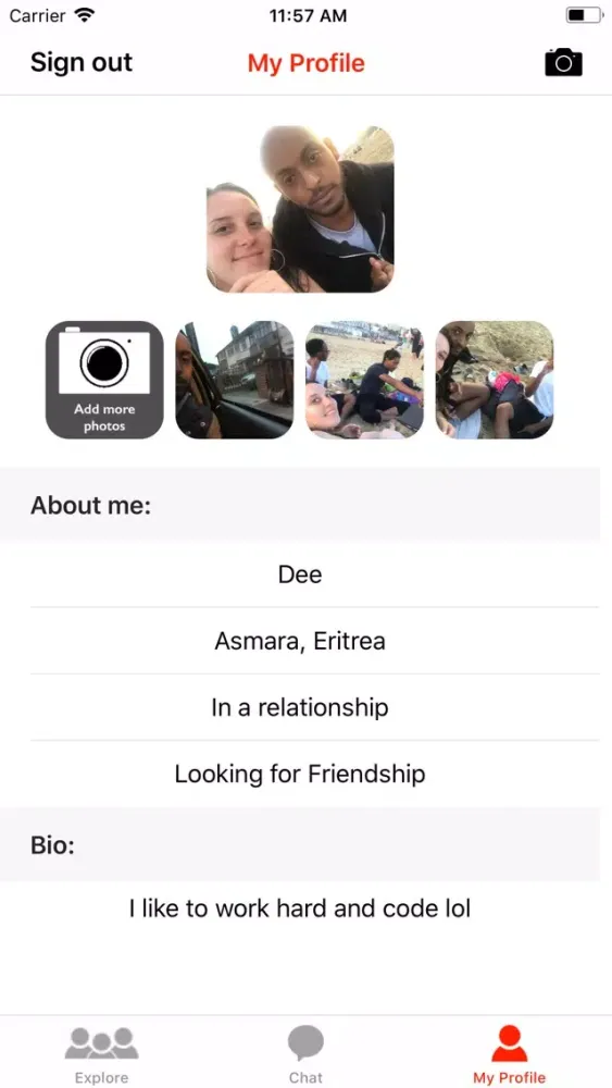 Eri Dating Ekran Görüntüleri