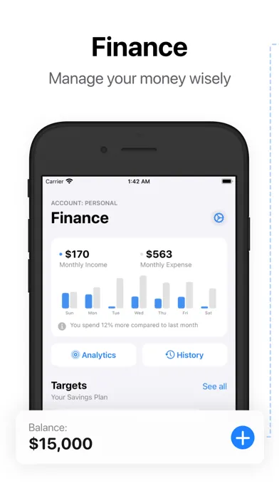 Finance – Expenses and Income Screenshots