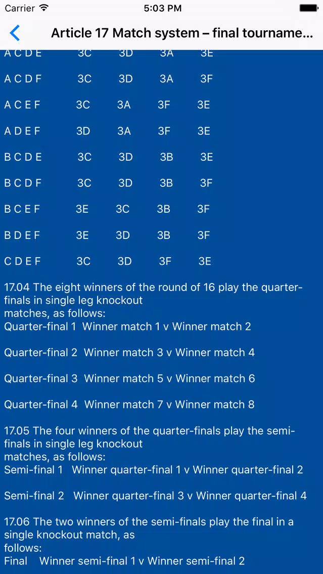 Rules - for Euro 2016 スクリーンショット