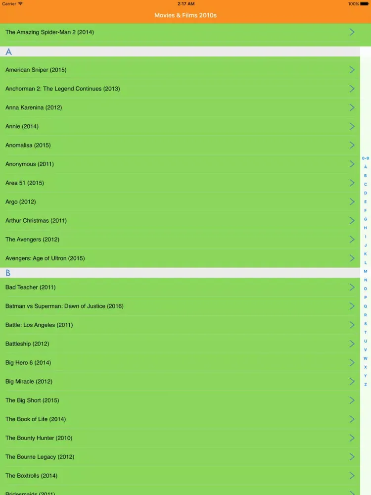 Capturas de pantalla de Movies & Films - 2010s iPad 