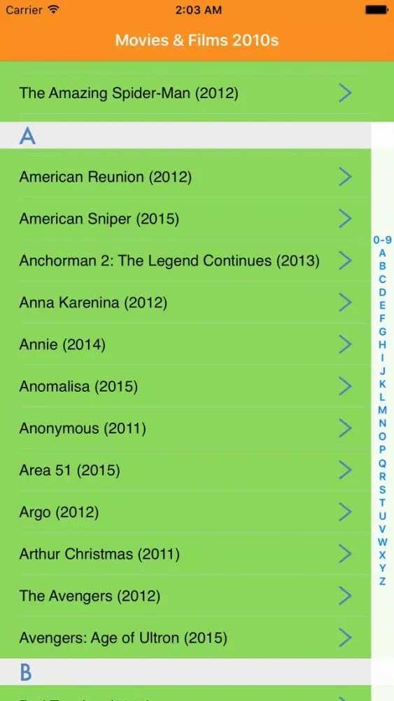 Capturas de pantalla de Movies & Films - 2010s