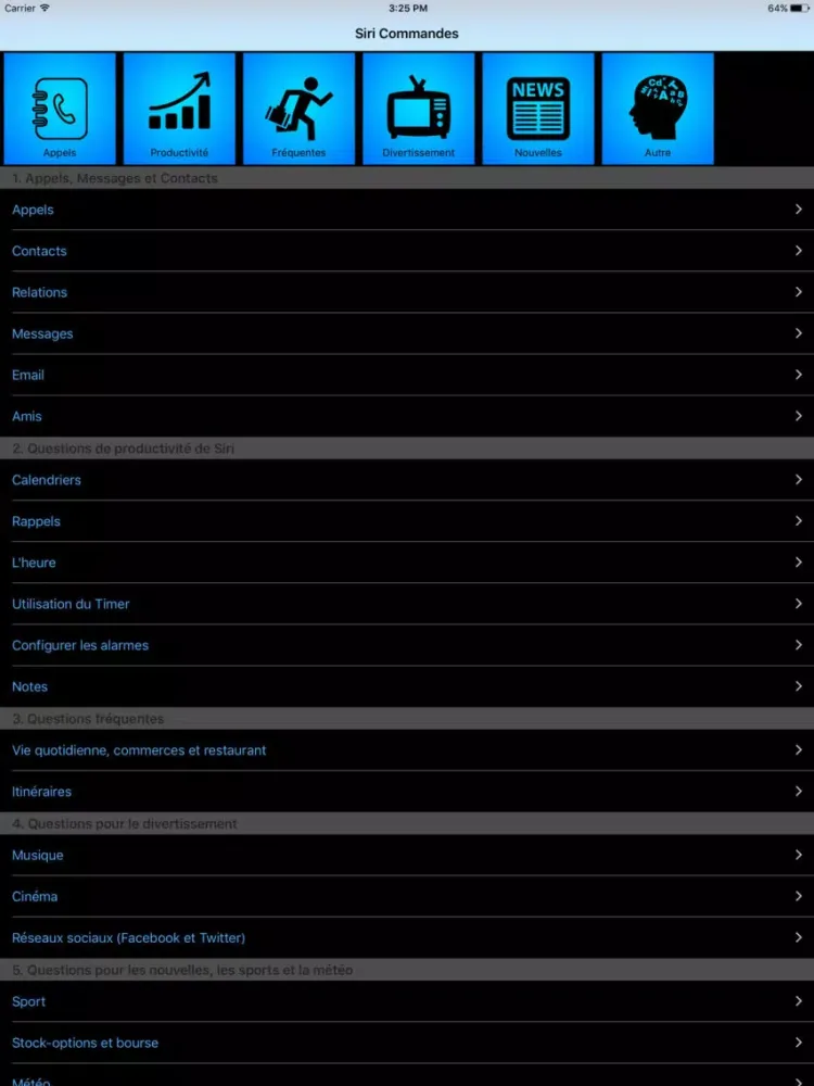 تصاویر Commandes pour Siri iPad 